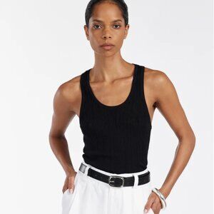 Dissh black scoop neck knit tank - NWT